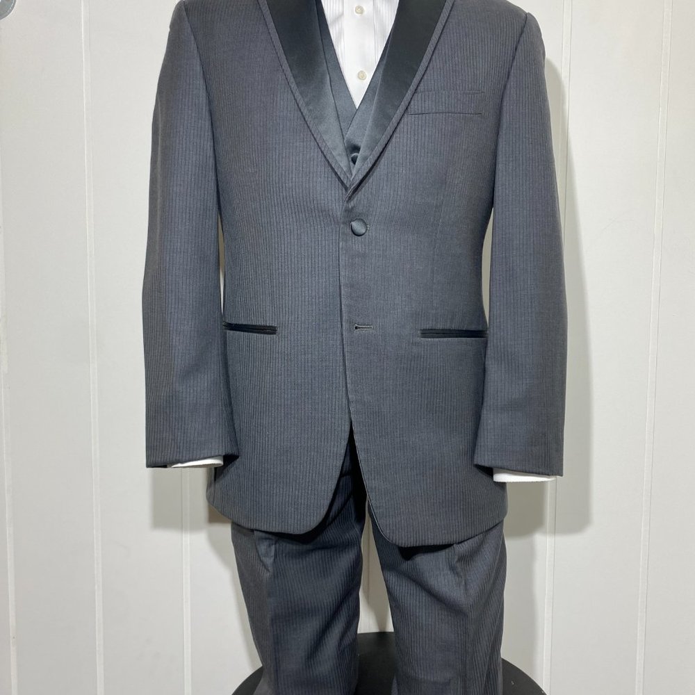 Perry Ellis Child Dark Grey Tuxedo Jacket (see other listing for pants)